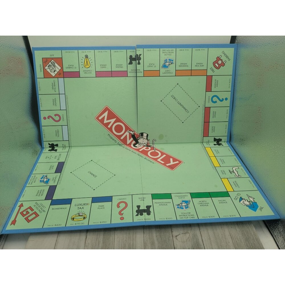 Vintage 1999 Monopoly Edition Game Replacement Board Instructions